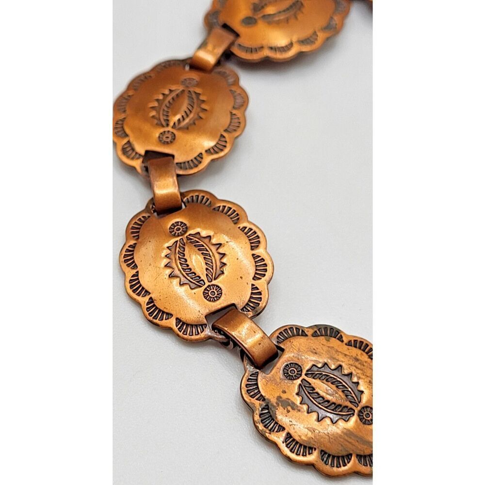 Southwestern Copper Tennis Bracelet 7.5in